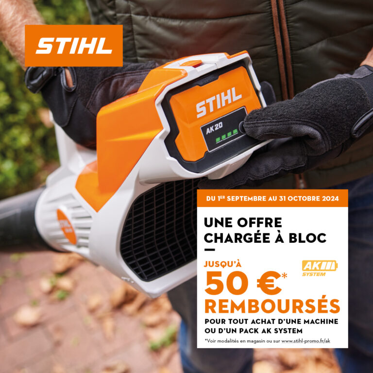 OFFRE PROMO 30 A 50 EUROS REMBOURSES STIHL